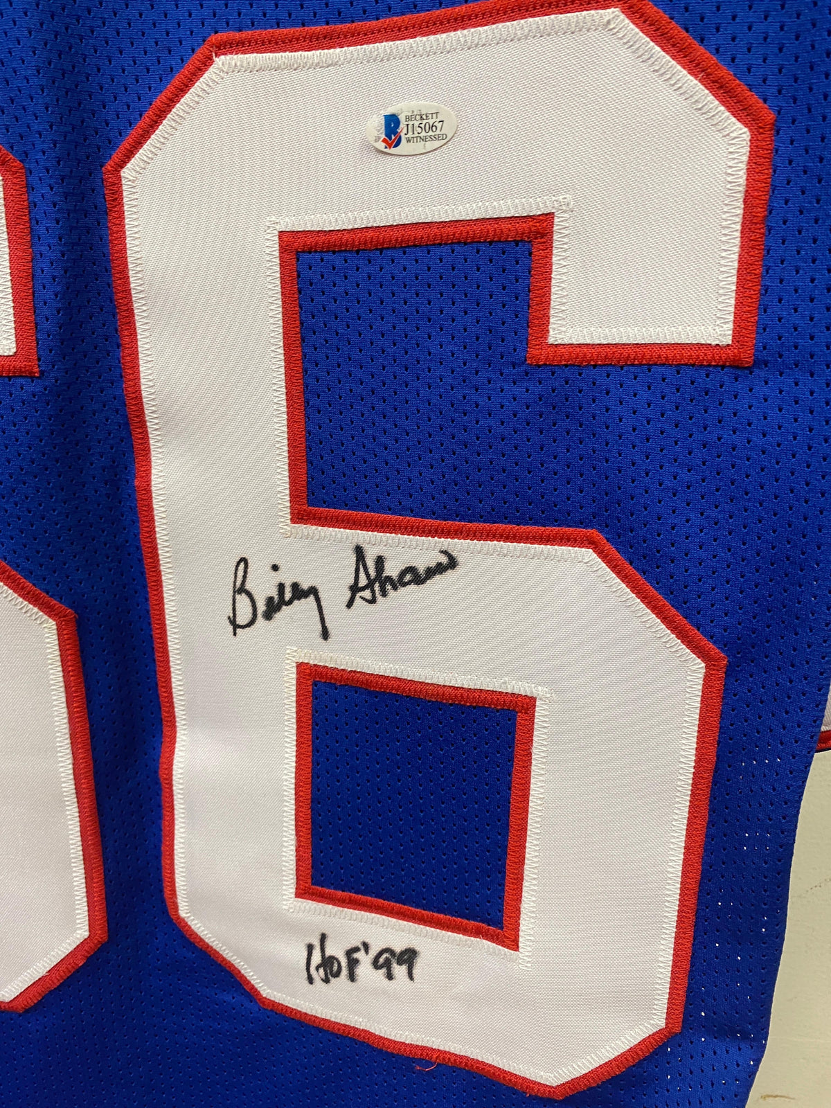 Billy Shaw autographed Buffalo Bills Custom jersey Beckett product image 2