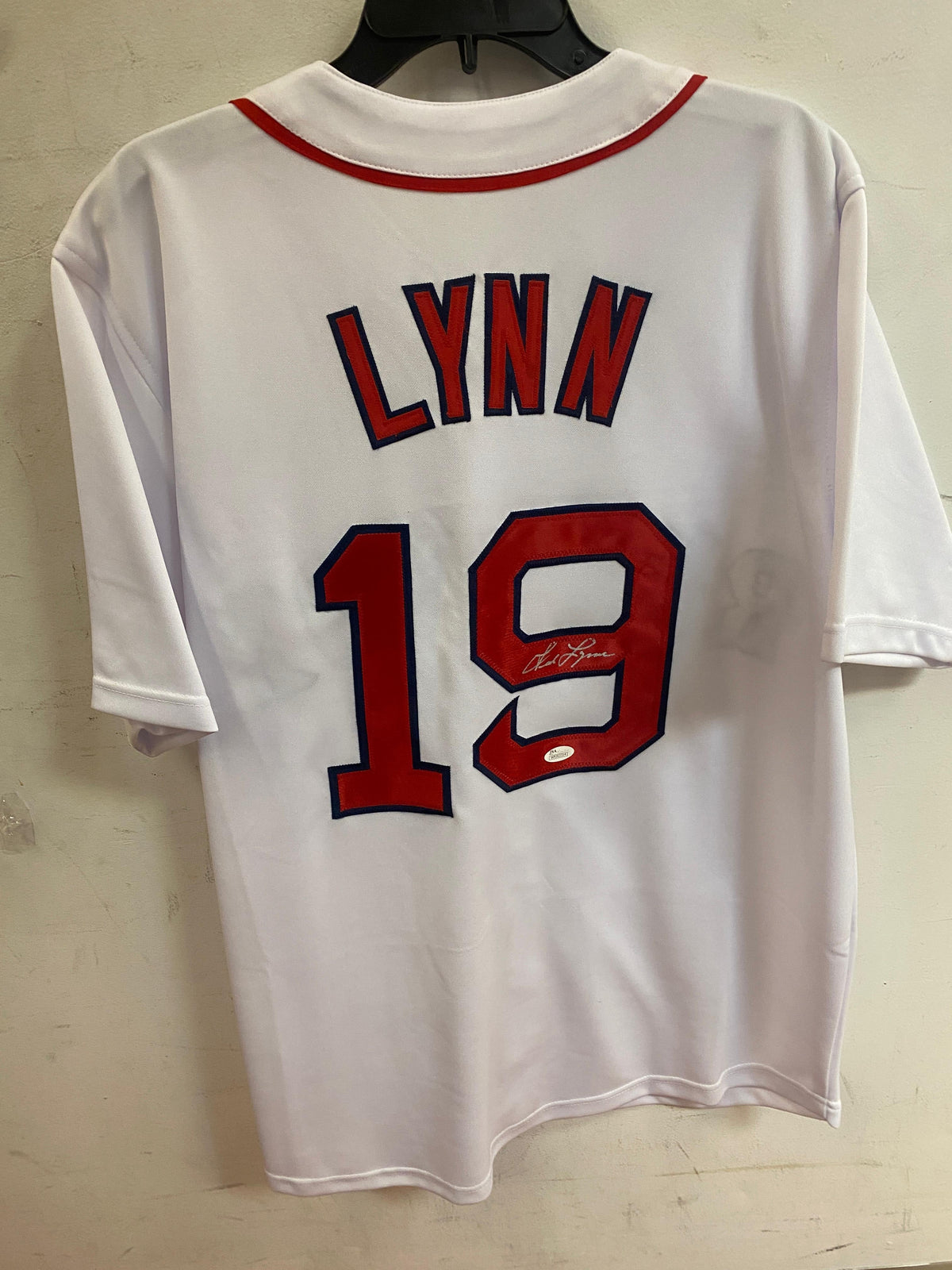 Fred Lynn autographed Boston Red Sox jersey JSA Witnessed product image 1