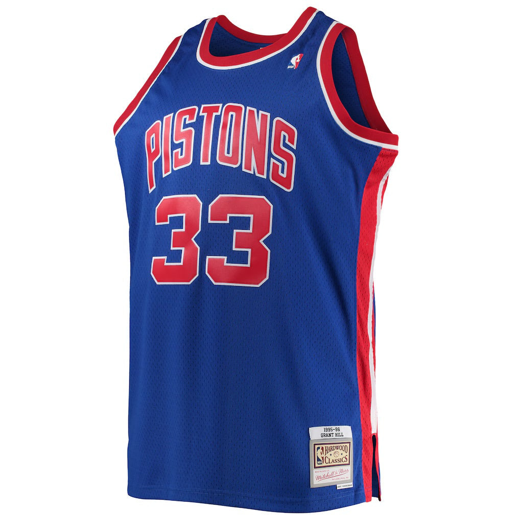 Grant Hill 1995-96 Detroit Pistons Official NBA Mitchell & product image 2