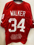 Herschel Walker Georgia Bulldogs autographed stat jersey product image 1