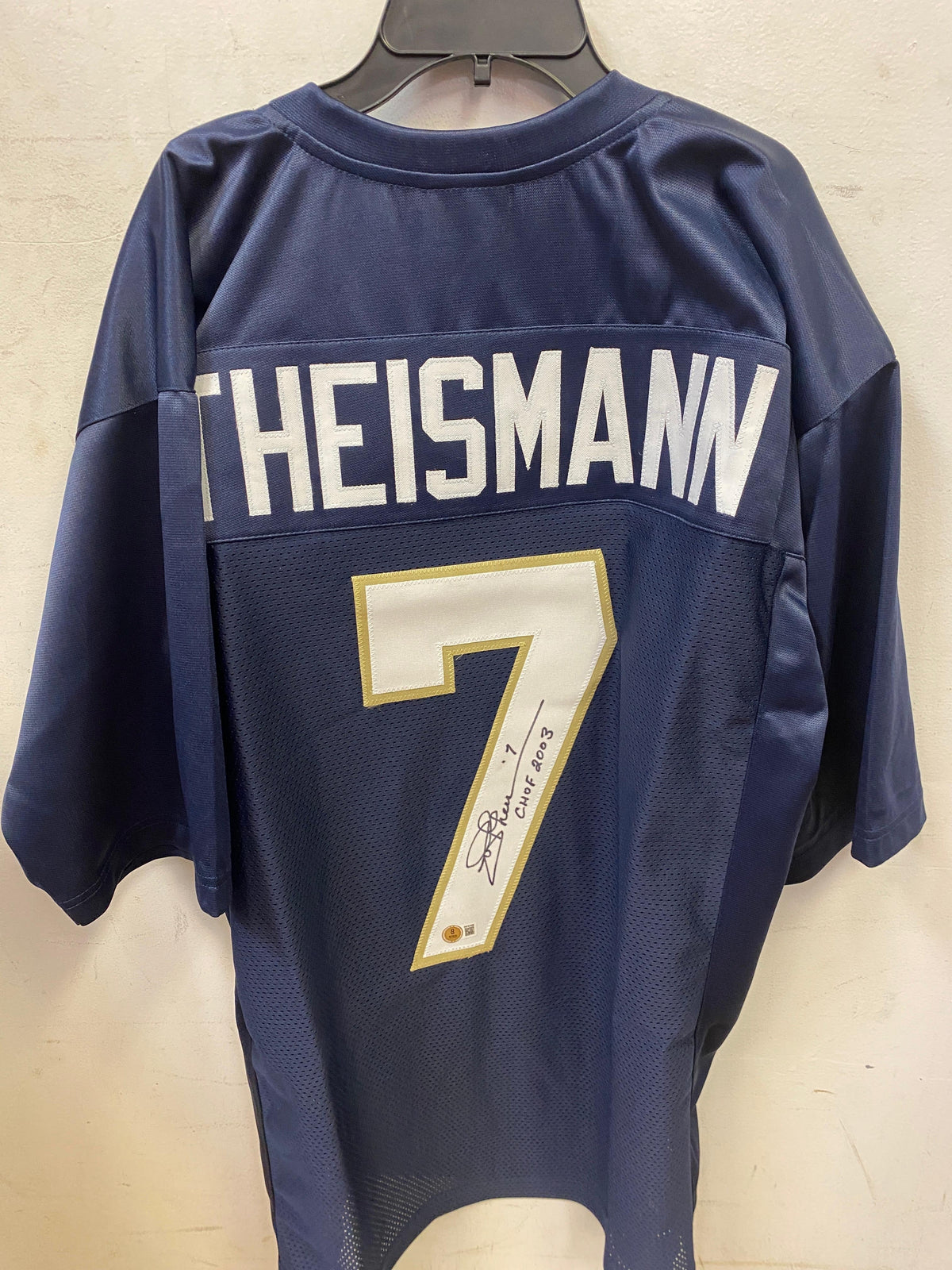Joe Theismann Notre Dame Fighting Irish autographed jersey product image 1