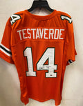 Vinny Testaverde Miami Hurricanes autographed stat jersey product image 1