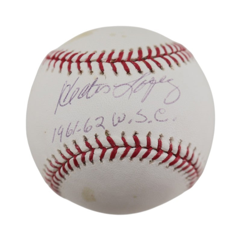 Hector Lopez New York Yankees Autographed Inscribed OMLB Baseball JSA COA product image 1, provided for visual reference and