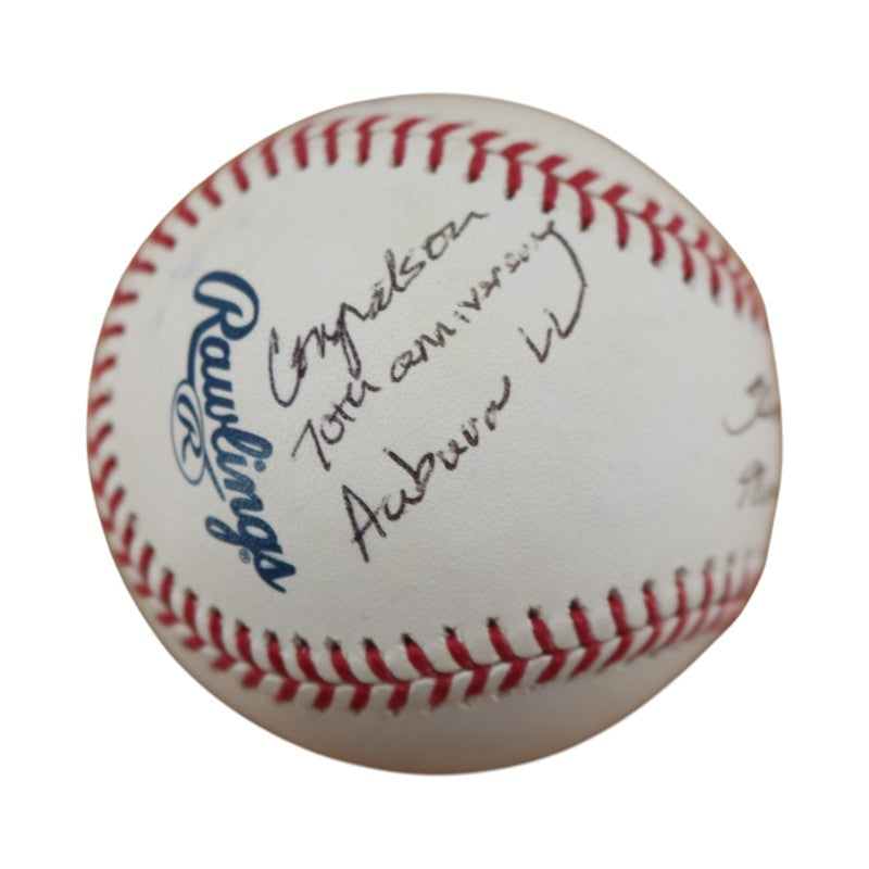 Homer Bush New York Yankees Autographed Inscribed OMLB Baseball JSA COA product image 3, provided for visual reference and