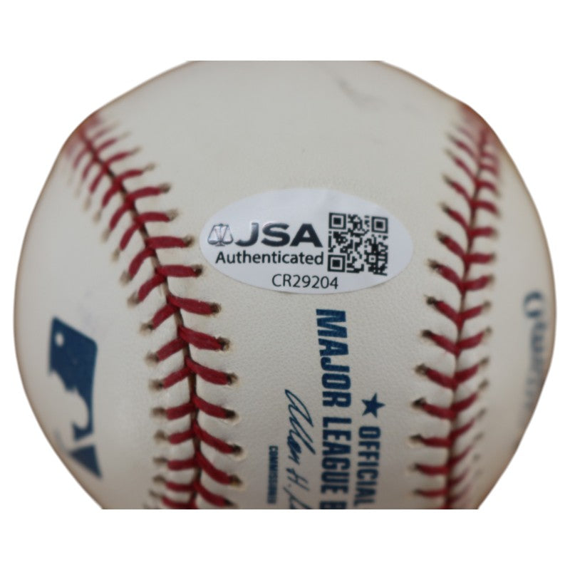 Rudy May New York Yankees Autographed OMLB Baseball JSA COA product image 6, provided for visual reference and product
