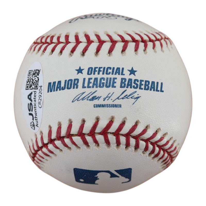 Rudy May New York Yankees Autographed OMLB Baseball JSA COA product image 7, provided for visual reference and product