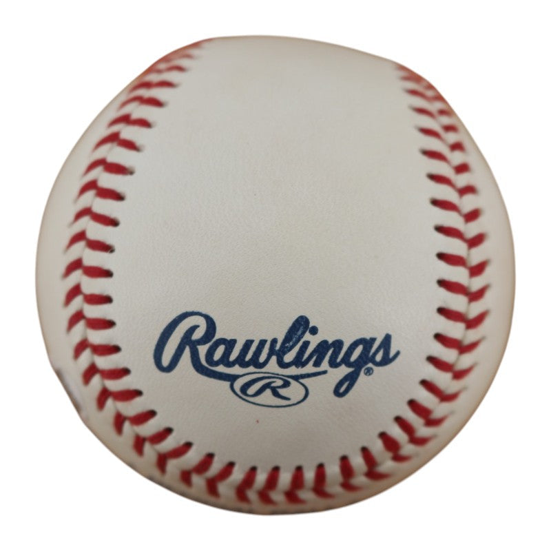 Homer Bush New York Yankees Autographed 100 years Logo OIL Baseball JSA COA product image 3, provided for visual reference