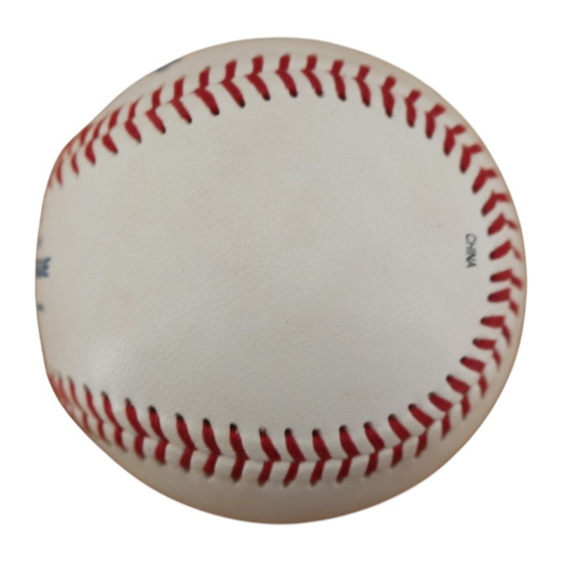 Homer Bush New York Yankees Autographed 100 years Logo OIL Baseball JSA COA product image 4, provided for visual reference