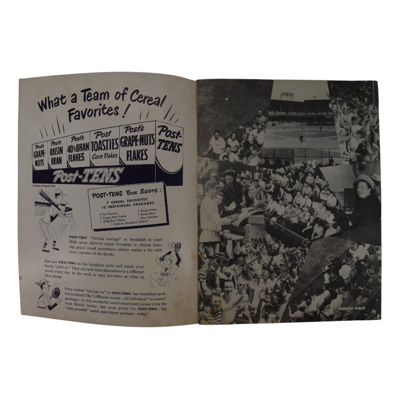 1949 Brooklyn Dodgers 9x11 Yearbook product image 2, provided for visual reference and product detail review