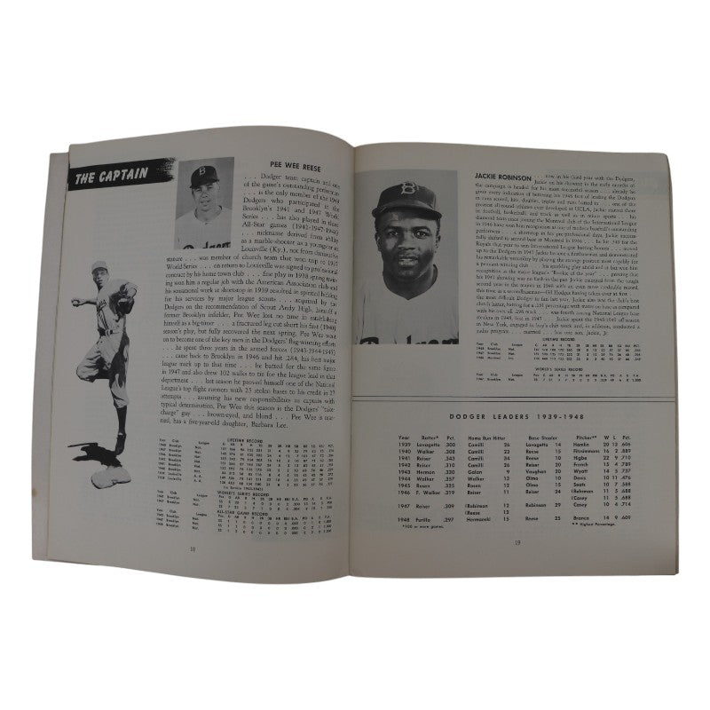 1949 Brooklyn Dodgers 9x11 Yearbook product image 3, provided for visual reference and product detail review