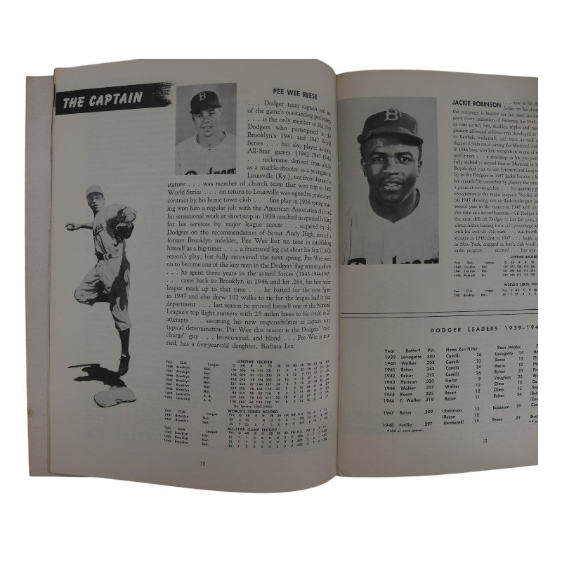 1949 Brooklyn Dodgers 9x11 Yearbook product image 5, provided for visual reference and product detail review