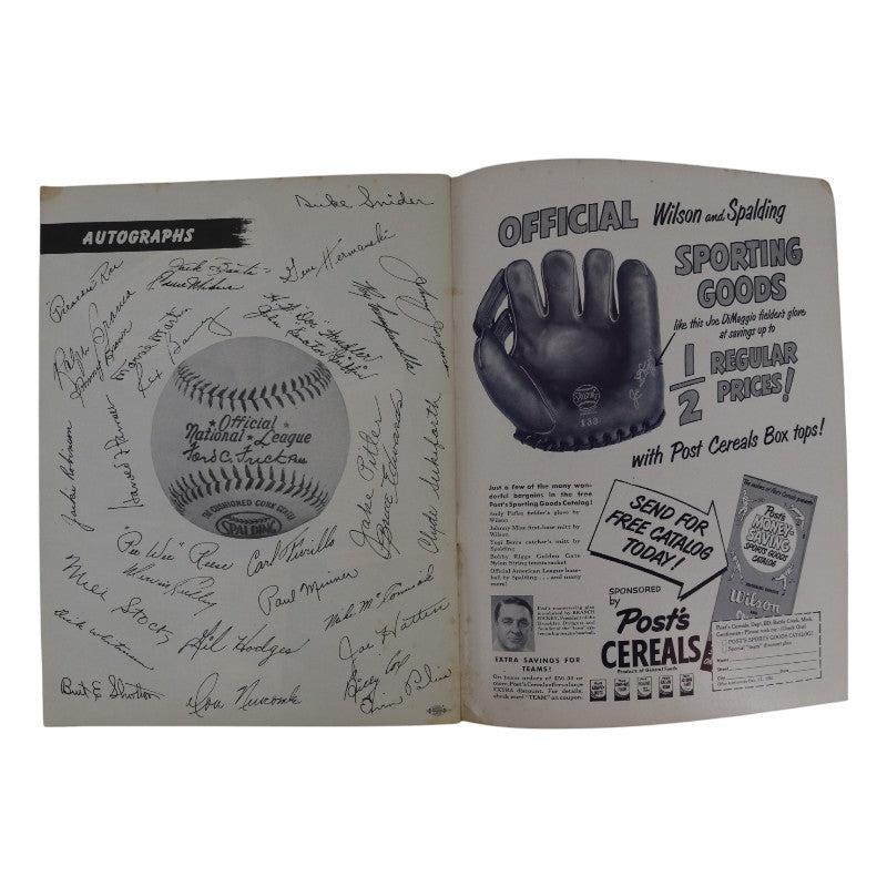 1949 Brooklyn Dodgers 9x11 Yearbook product image 6, provided for visual reference and product detail review