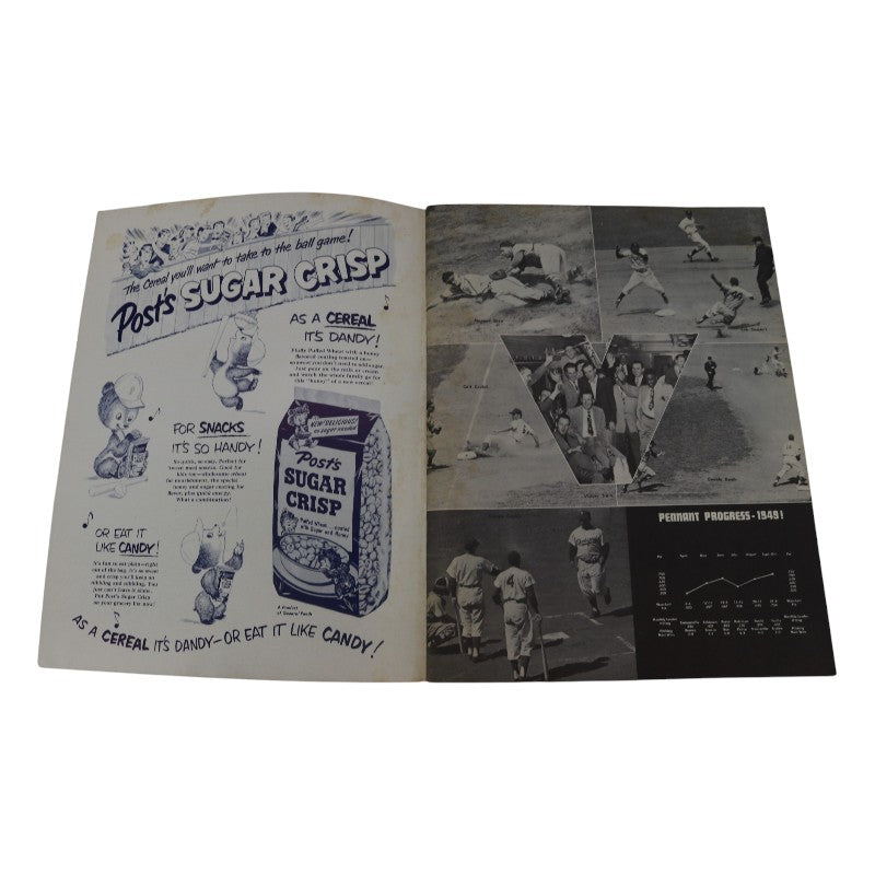 1950 Brooklyn Dodgers 9x11 Yearbook product image 2, provided for visual reference and product detail review