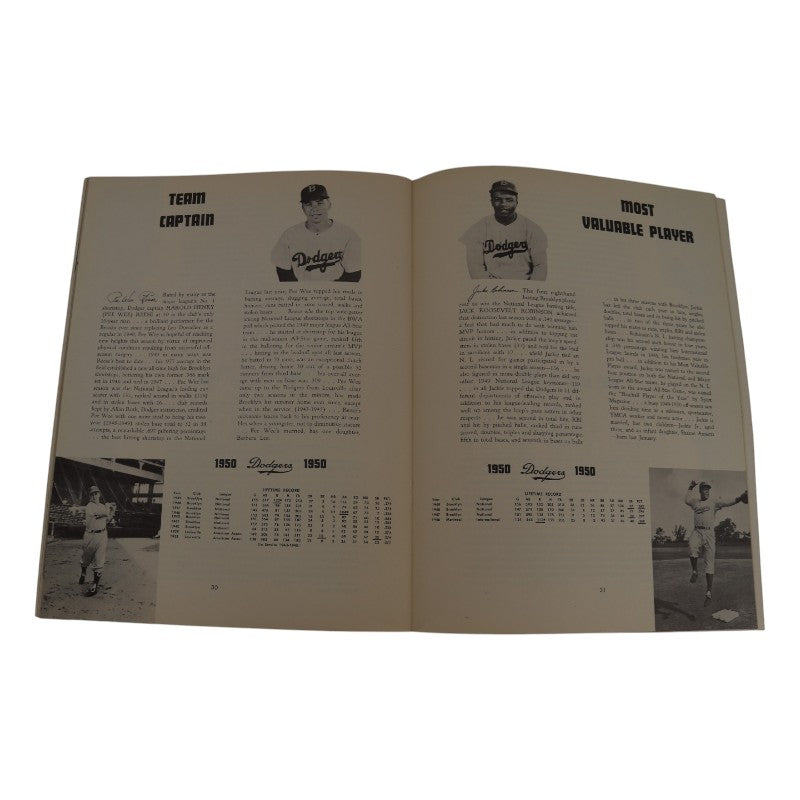 1950 Brooklyn Dodgers 9x11 Yearbook product image 4, provided for visual reference and product detail review