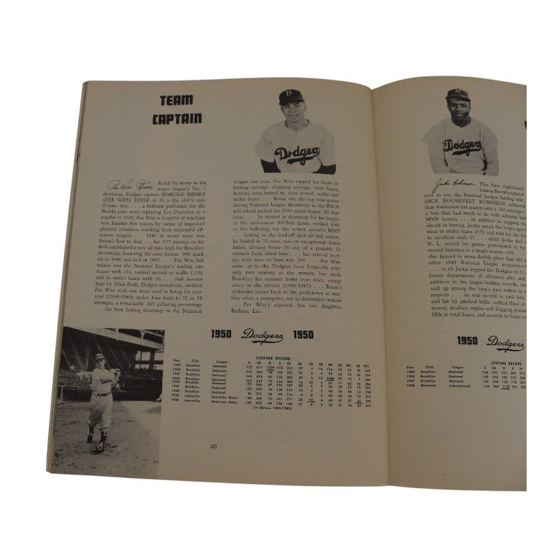1950 Brooklyn Dodgers 9x11 Yearbook product image 5, provided for visual reference and product detail review