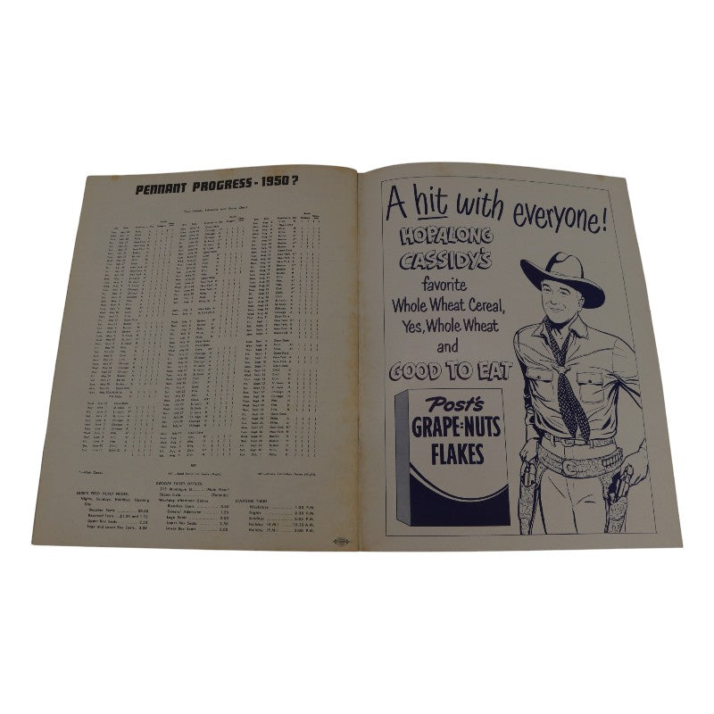 1950 Brooklyn Dodgers 9x11 Yearbook product image 7, provided for visual reference and product detail review