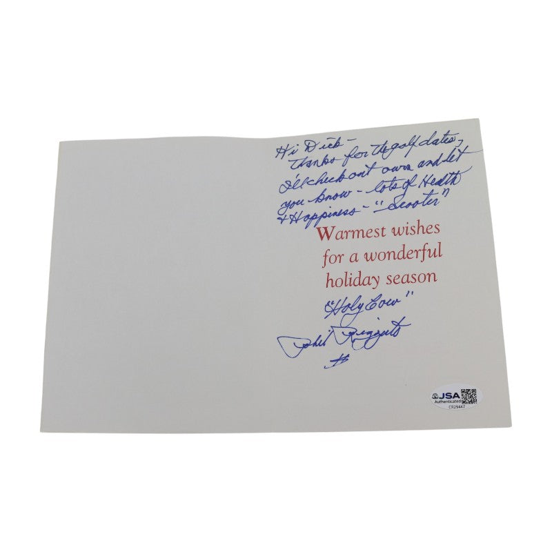 Phil Rizzuto New York Yankees Autographed Personalized Christmas Card JSA COA product image 2, provided for visual reference