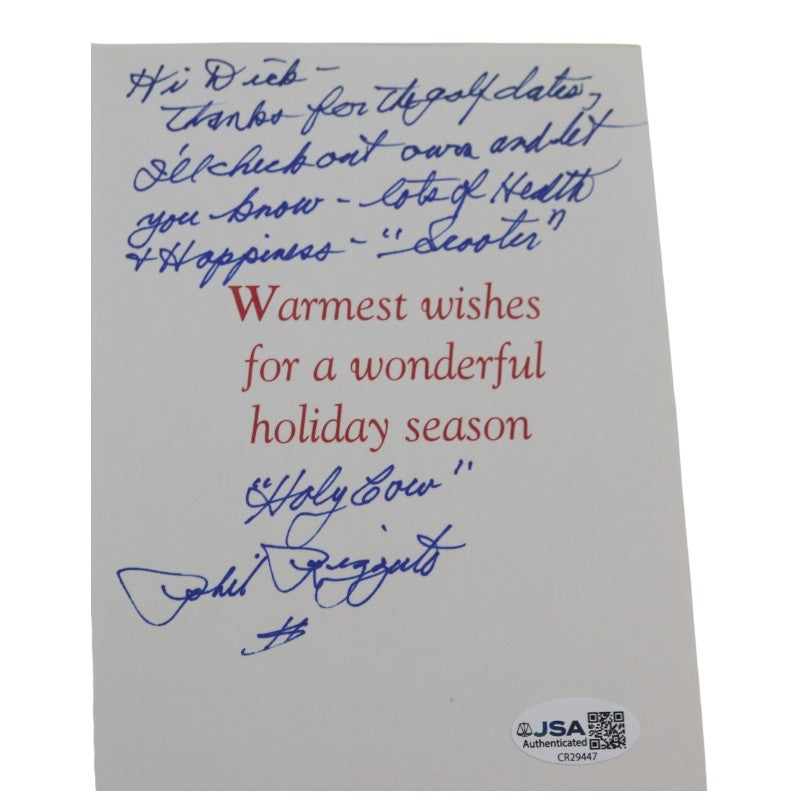 Phil Rizzuto New York Yankees Autographed Personalized Christmas Card JSA COA product image 3, provided for visual reference