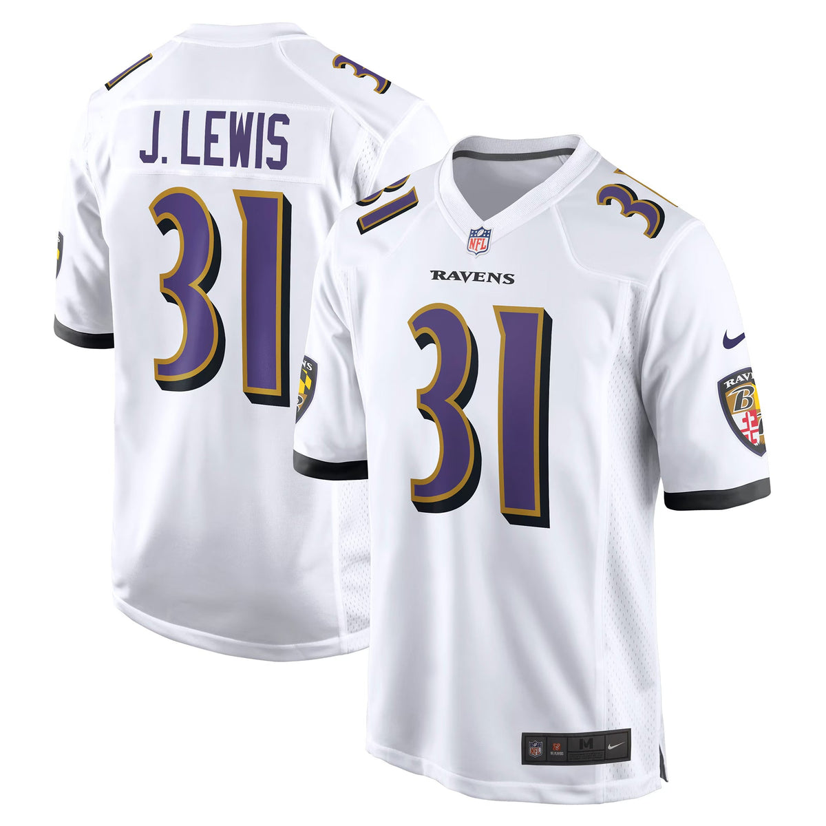 Jamal Lewis Baltimore Ravens Official NFL Nike Jersey white product image 1