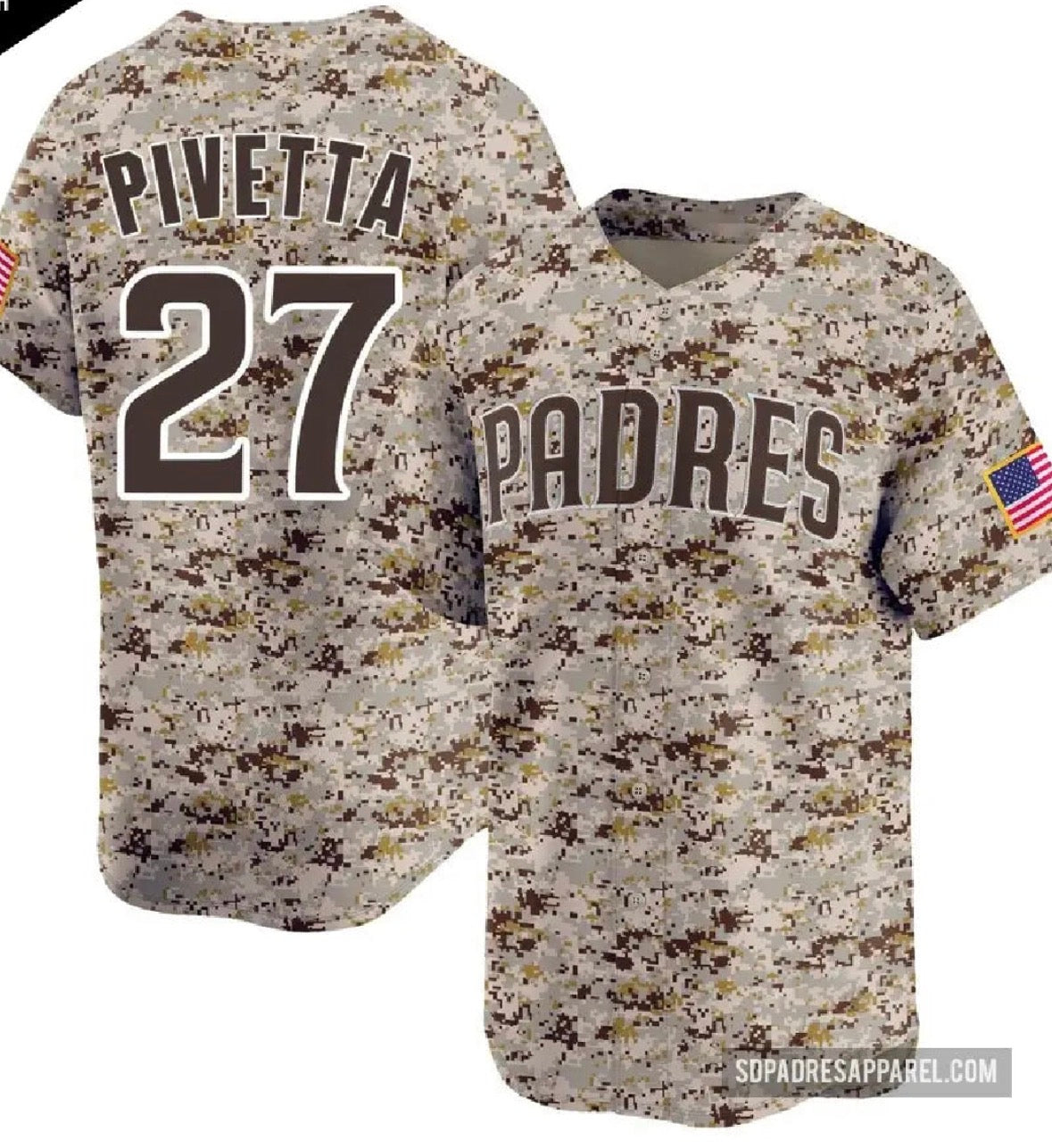 Nick Pivetta San Diego Padres Official MLB Nike camouflage product image 1