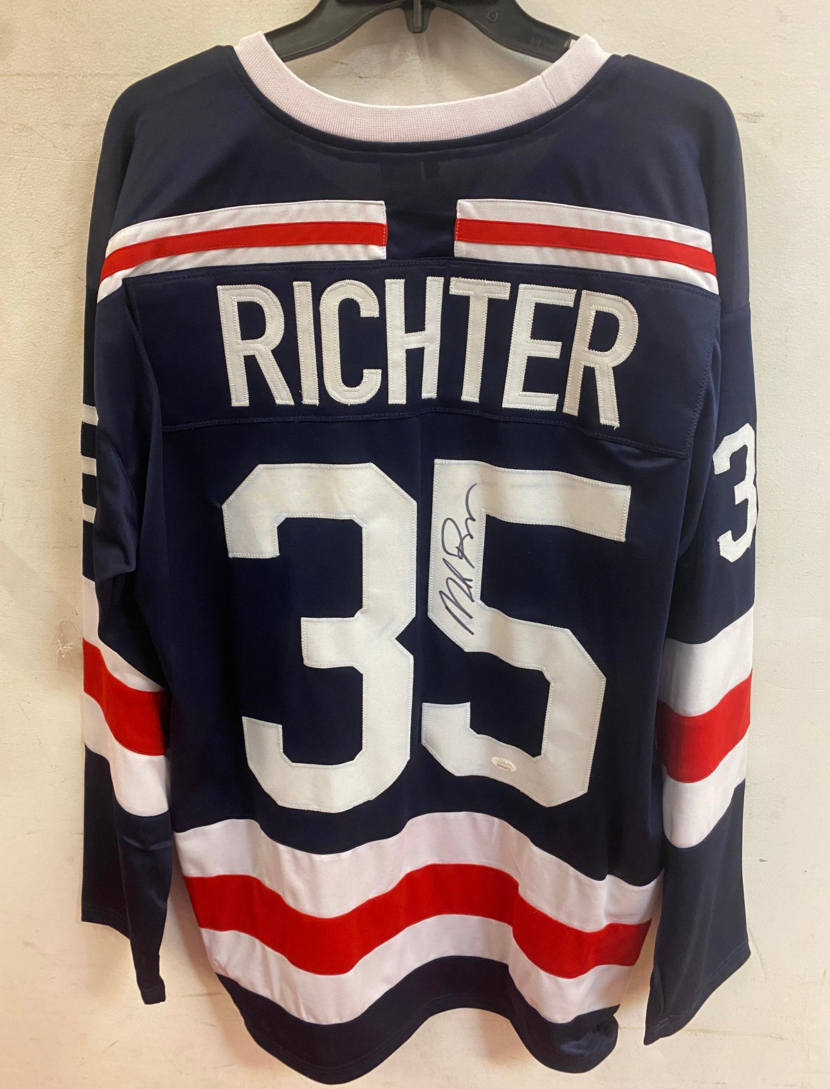 Mike Richter New York Rangers autographed jersey JSA product image 1