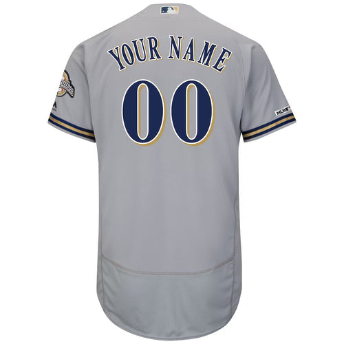 Any Name & Number Customized Milwaukee Brewers Official MLB product image 2
