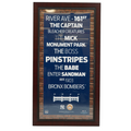 Yankee Stadium Subway Sign Collage with Game Used Dirt Framed 19x35 Steiner COA product image 1, provided for visual