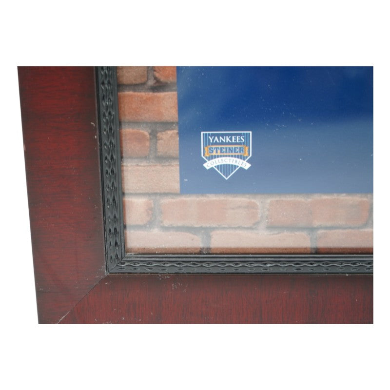 Yankee Stadium Subway Sign Collage with Game Used Dirt Framed 19x35 Steiner COA product image 3, provided for visual