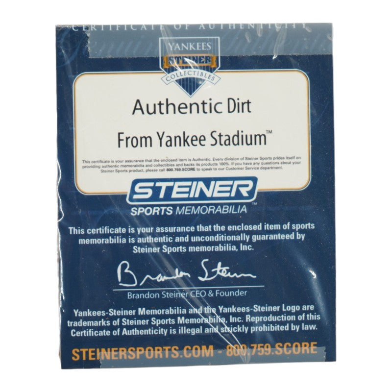 Yankee Stadium Subway Sign Collage with Game Used Dirt Framed 19x35 Steiner COA product image 5, provided for visual