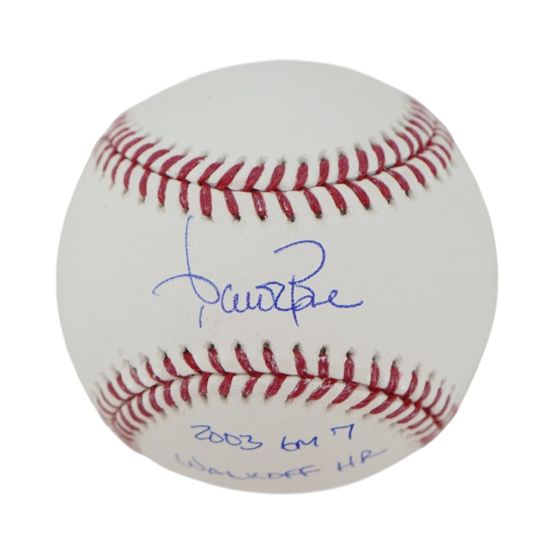 Aaron Boone New York Yankees Autographed Inscribed 2003 GM 7 Walkoff HR MLB Baseball (CX Auth) product image 1, provided for