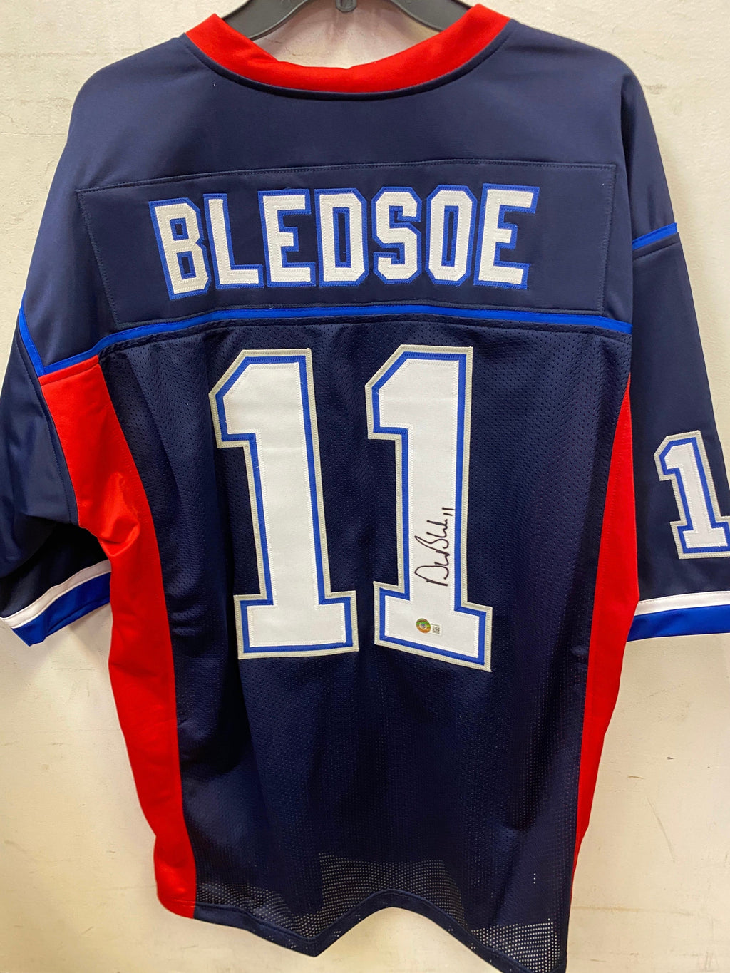 Drew Bledsoe autographed Buffalo Bills Custom jersey product image 1