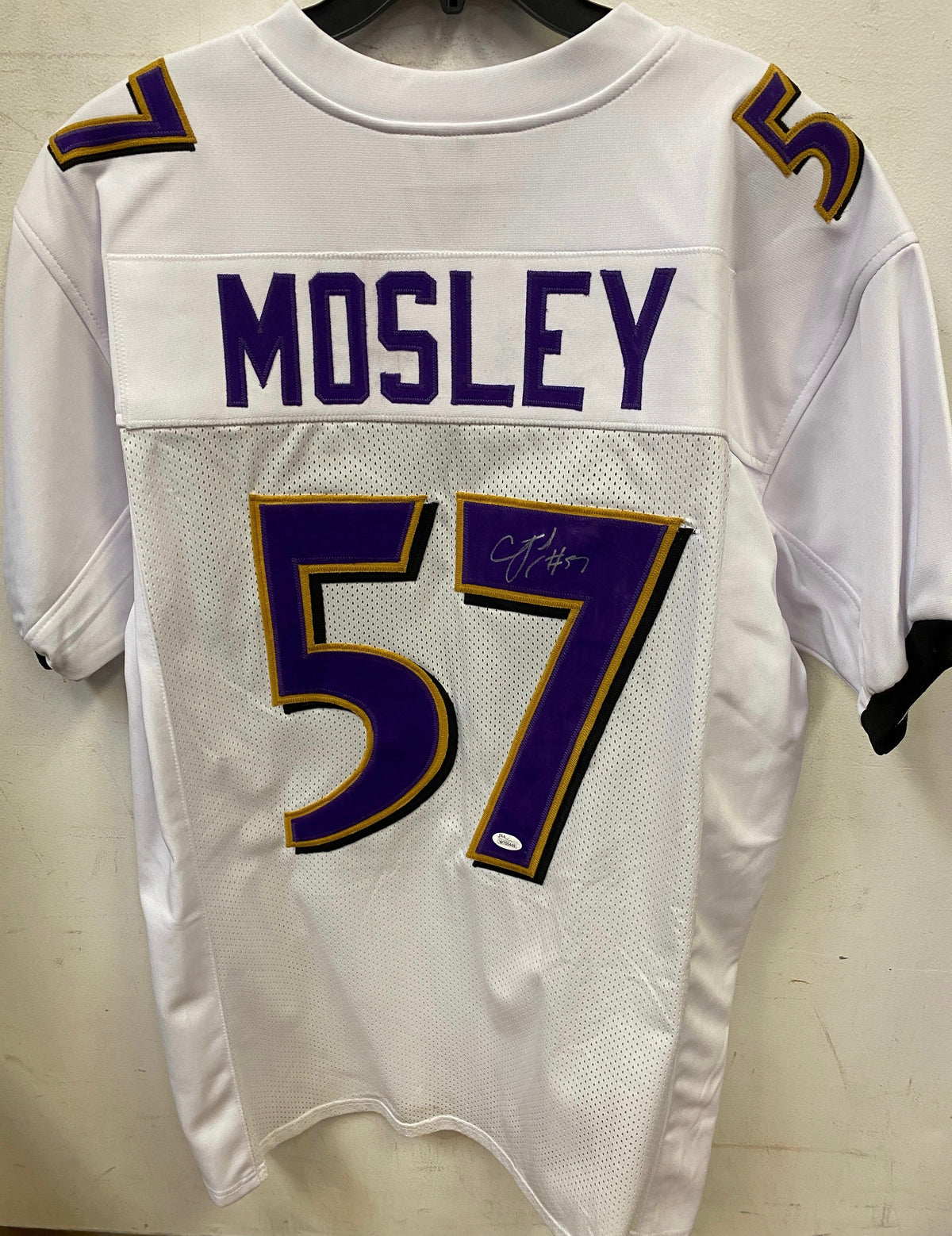 C.J. Mosely autographed Baltimore Ravens jersey JSA product image 1