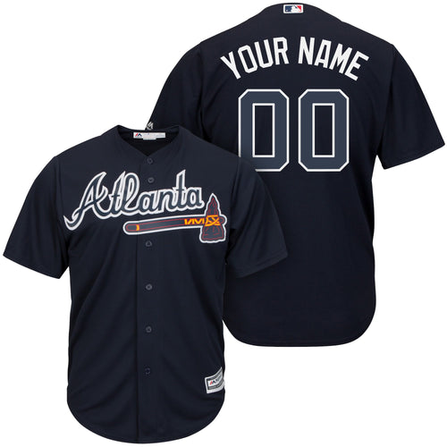 Any name & Number Custom Atlanta Braves Official MLB Nike product image 1