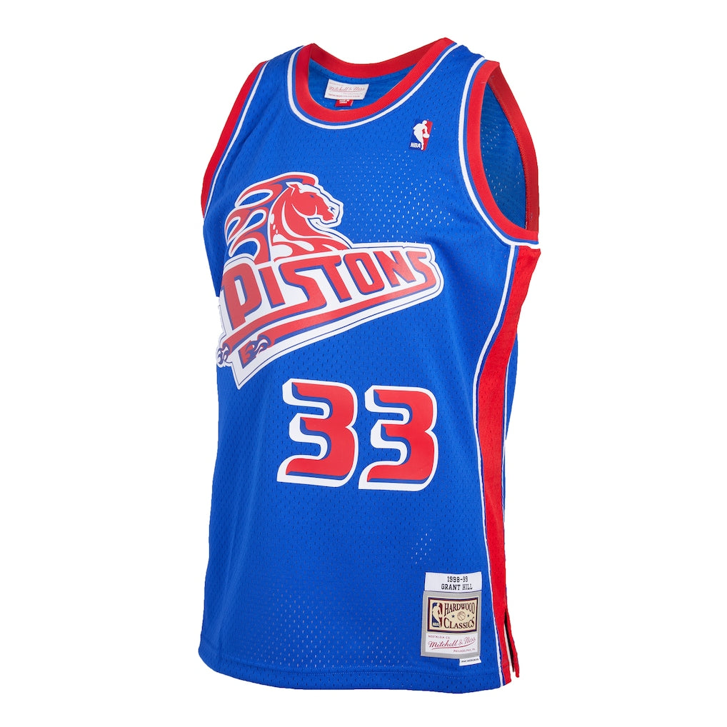 Grant Hill 1998-99 Detroit Pistons Official NBA Mitchell & product image 2