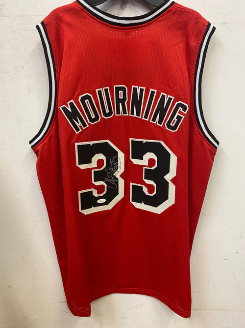 Alonzo Mourning Miami Heat autographed jersey JSA Witnessed product image 1