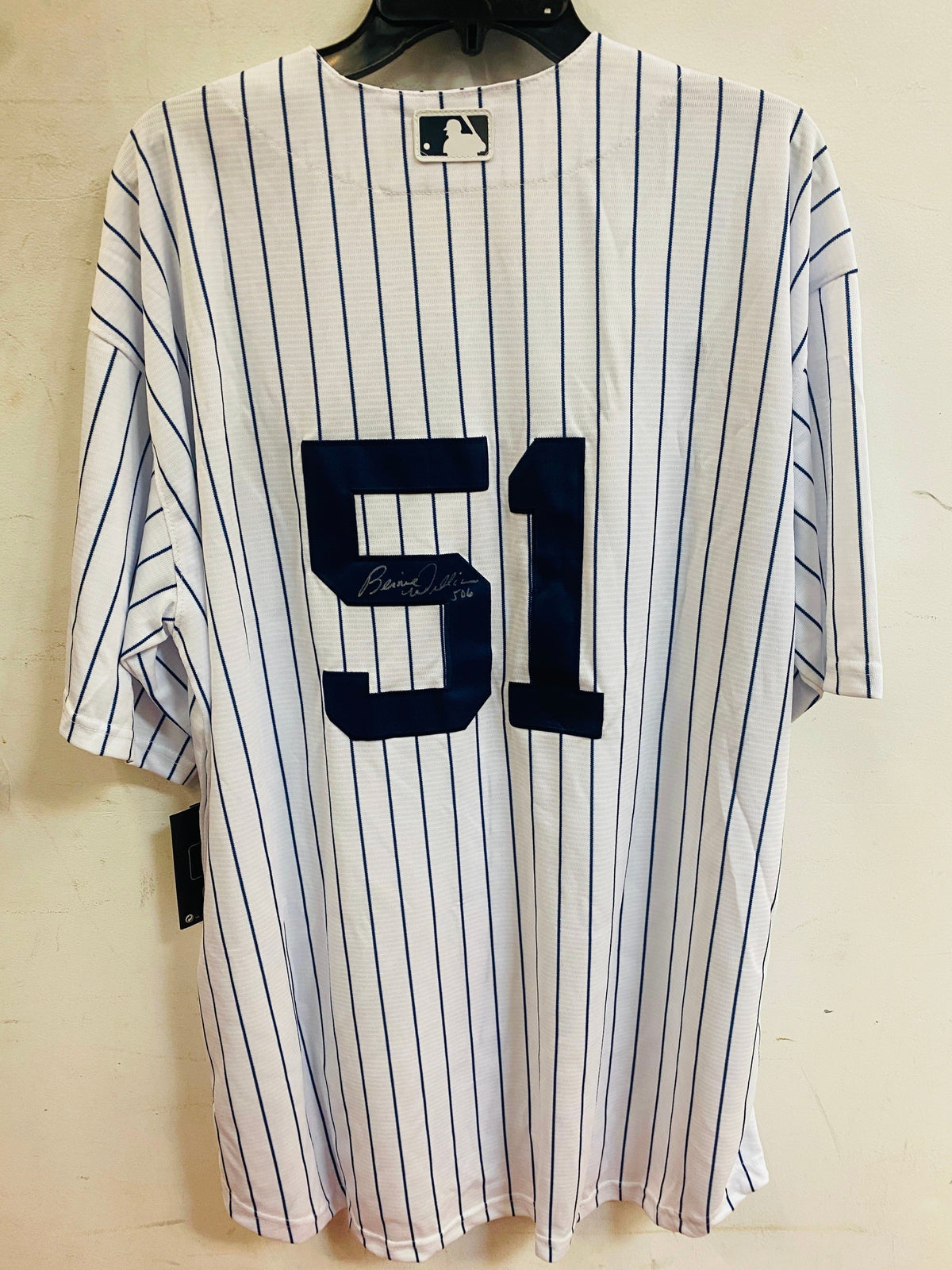 Bernie Williams autographed New York Yankees Nike jersey COA product image 1