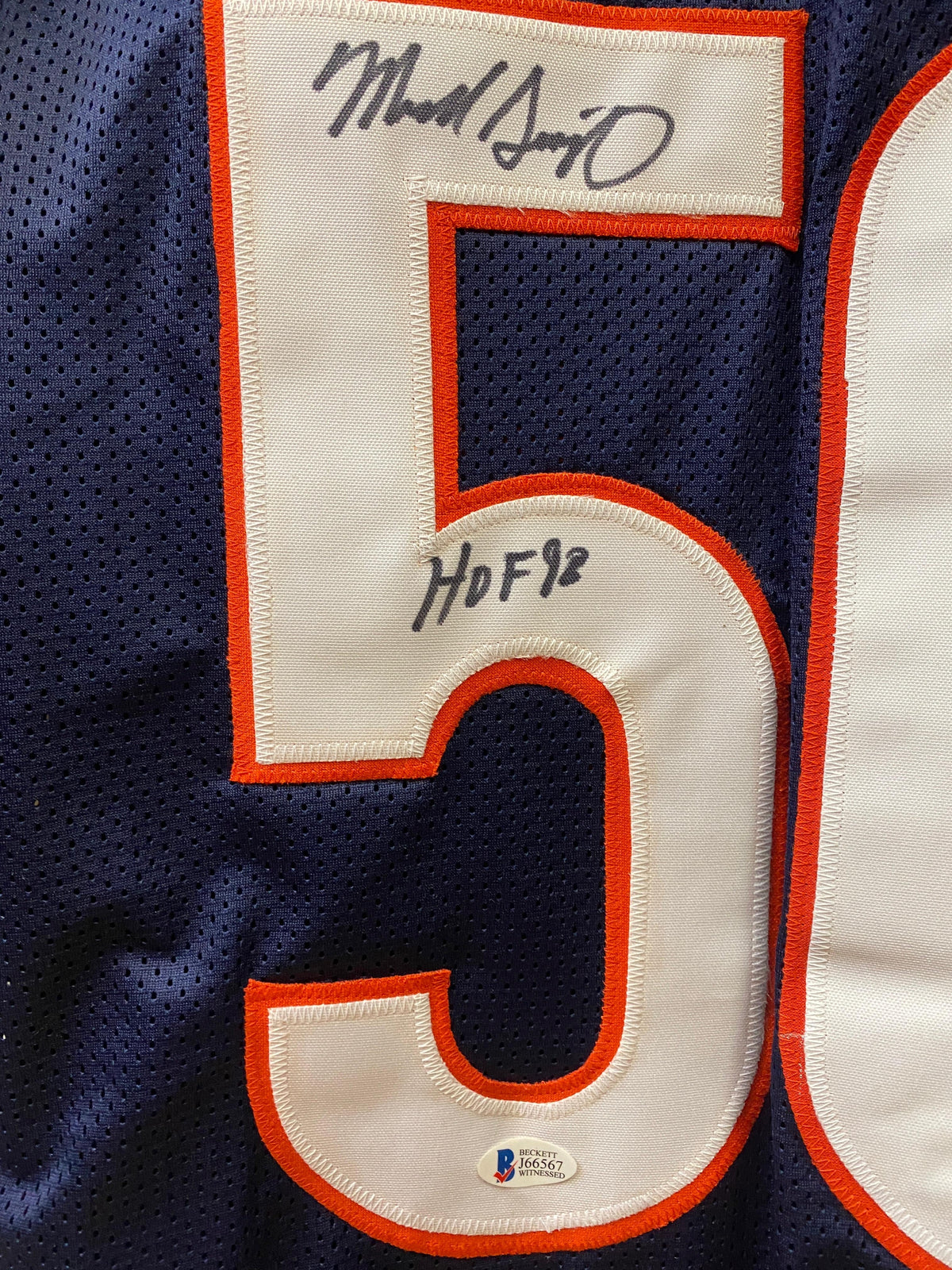 Mike Singletary autographed Chicago Bears jersey Beckett COA product image 2