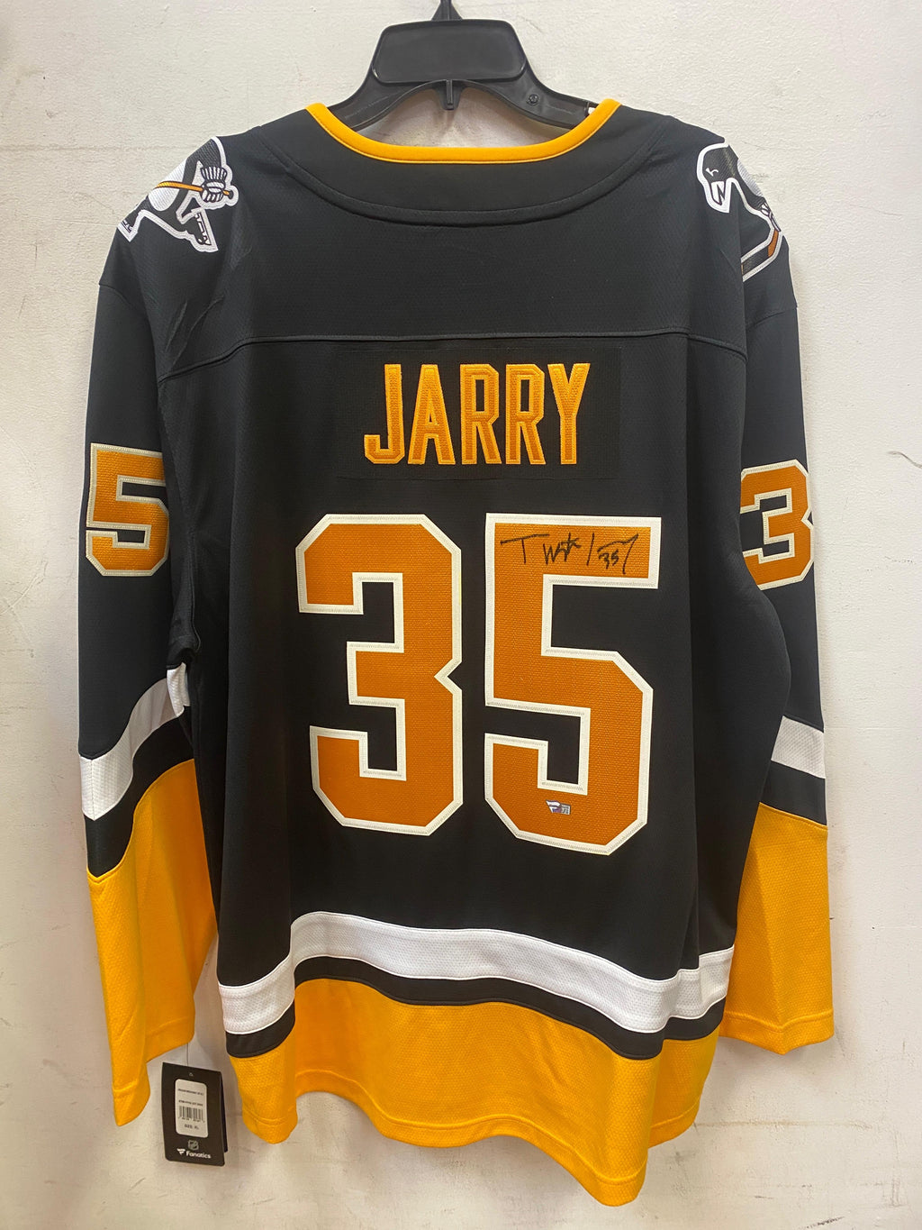 Tristan Jarry autographed Pittsburgh Penguins jersey COA product image 1