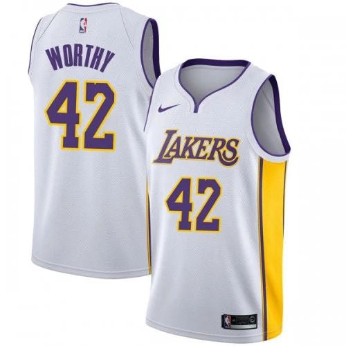James Worthy Los Angeles Lakers Official NBA Nike Jersey product image 1