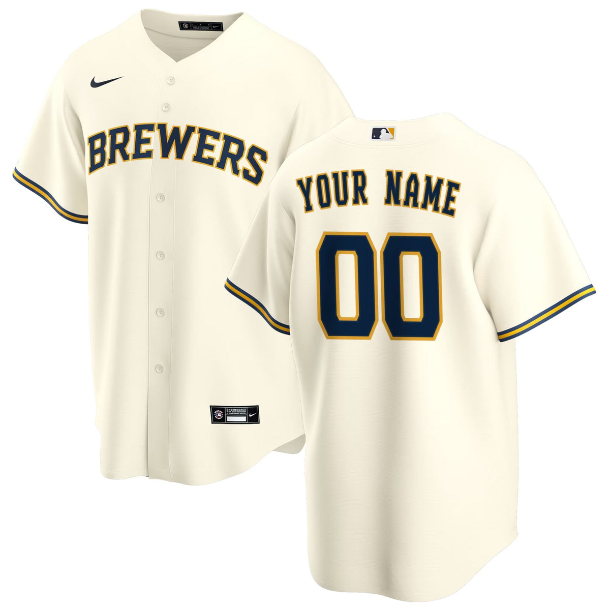 Milwaukee Brewers Any Name and Number customized YOUTH KIDS product image 1