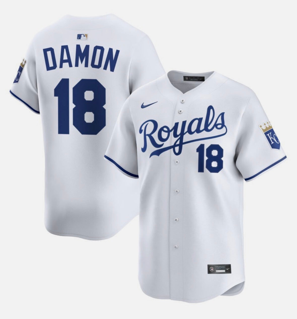 Johnny Damon Kansas City Royals Official MLB Nike Jersey product image 1