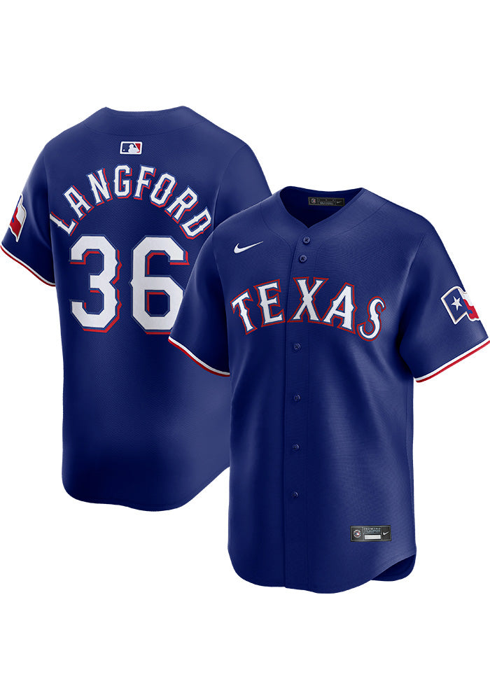 Wyatt Langford YOUTH KIDS Texas Rangers Official MLB Nike product image 1
