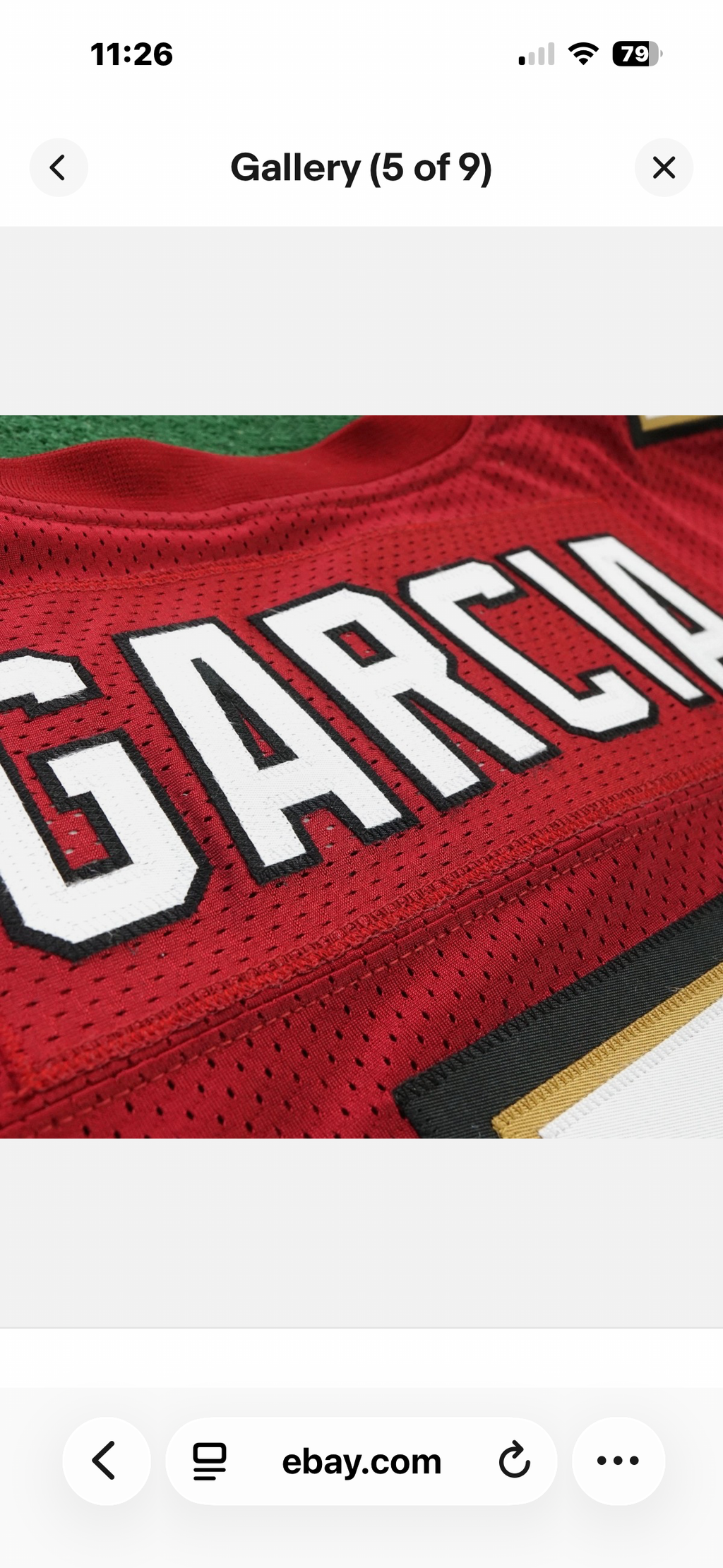 Jeff Garcia San Francisco 49ers Official NFL Jersey product image 3