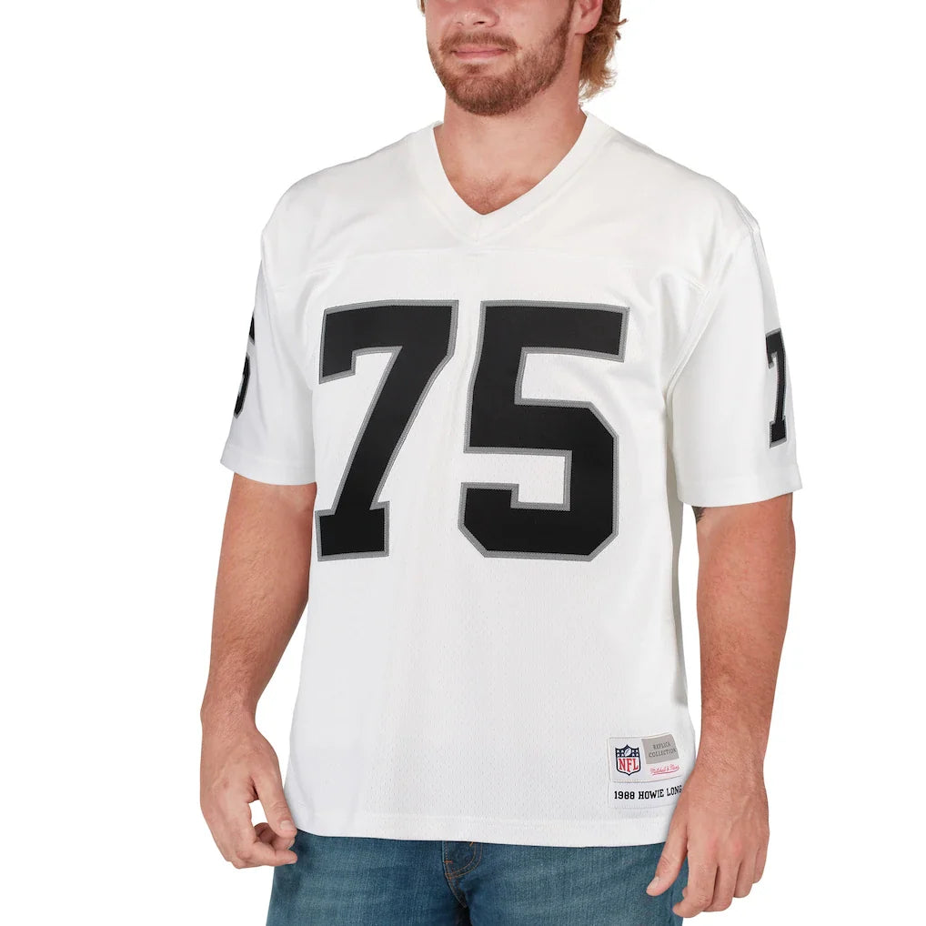 Howie Long Oakland Raiders NFL Mitchell & Ness Jersey White product image 4
