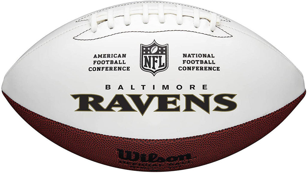 Baltimore Ravens Full Size logo Autograph Signature Football product image 2