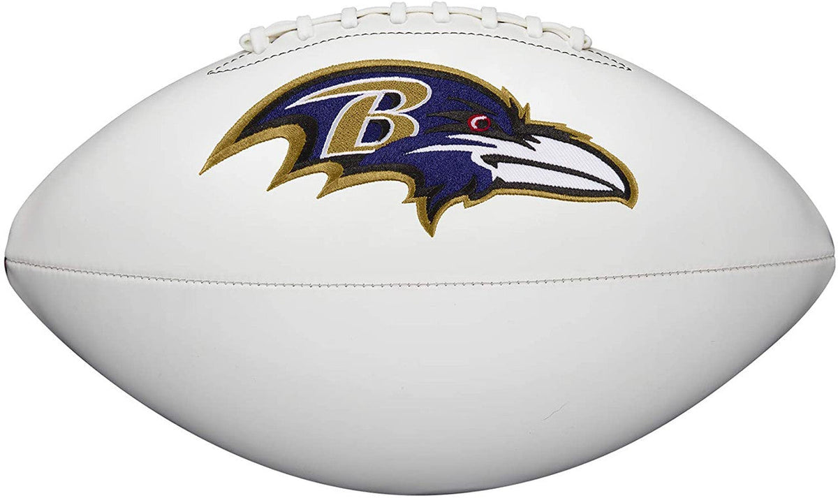 Baltimore Ravens Full Size logo Autograph Signature Football product image 3
