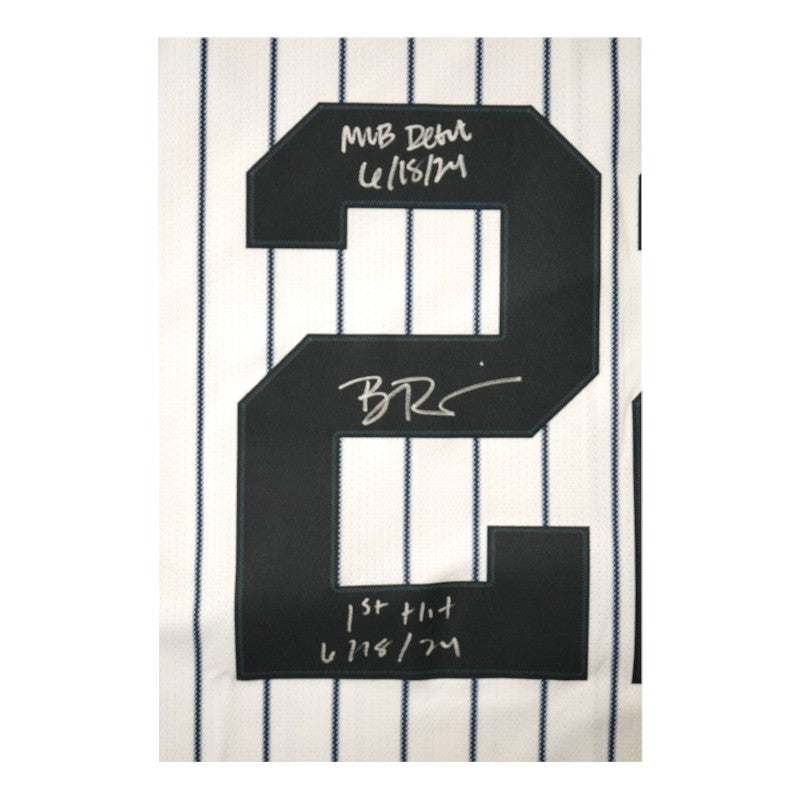 Ben Rice New York Yankees Autographed Multi Inscribed Nike Pinstripe Replica Jersey (CX Auth) product image 4, provided for