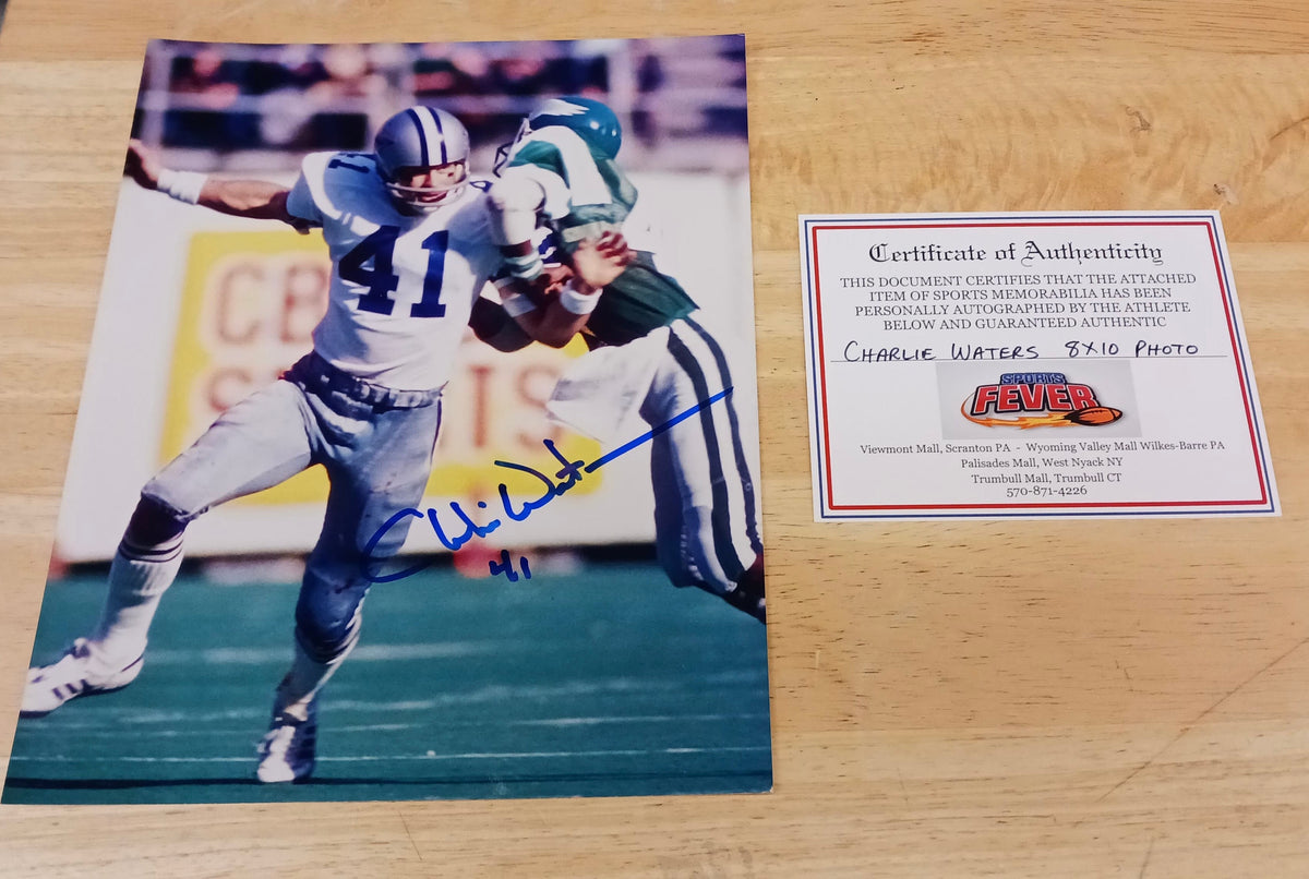 Charlie Waters Dallas Cowboys Autographed 8x10 photo with product image 1