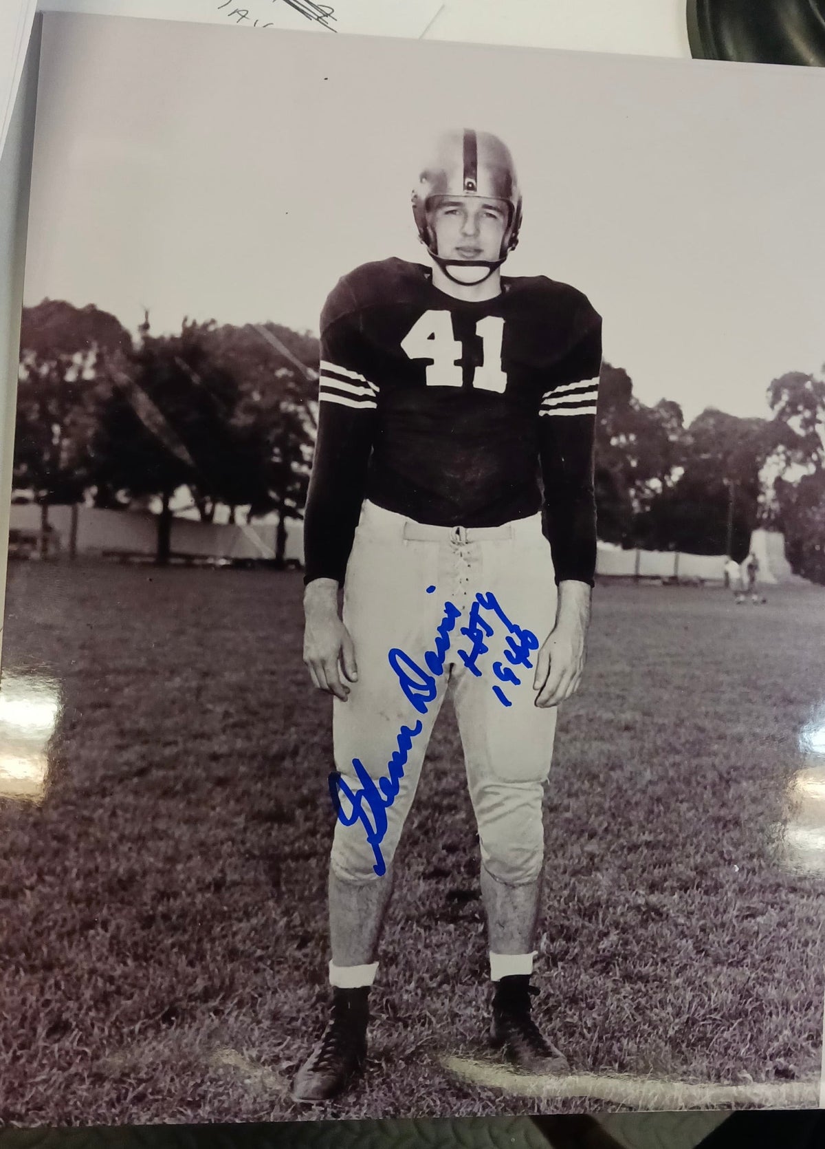 Glenn Davis 1946 Heisman Army Cadets Autographed 8x10 photo product image 2