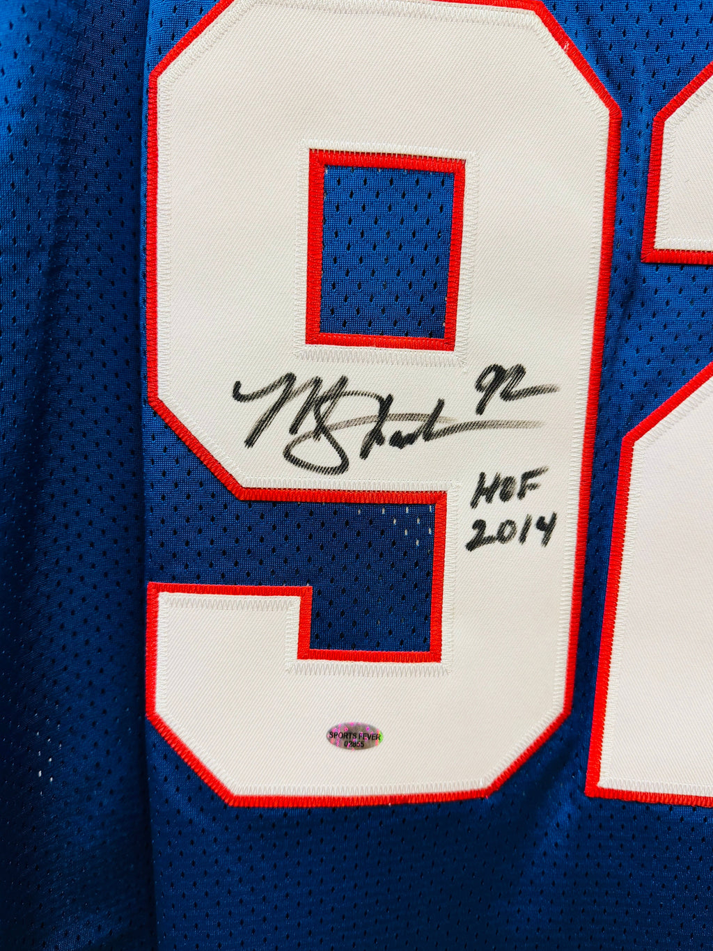 Michael Strahan New York Giants autographed jersey COA product image 2